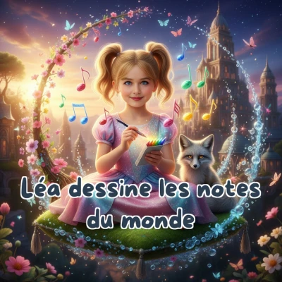 Léa dessine les notes du monde