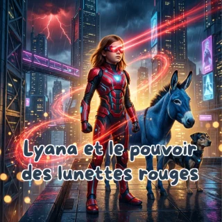 Couverture du livre personnalisé Lyana et le pouvoir des lunettes rouges