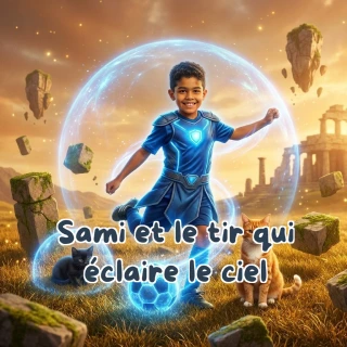 Sami et le tir qui éclaire le ciel