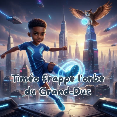 Timéo frappe l'orbe du Grand-Duc